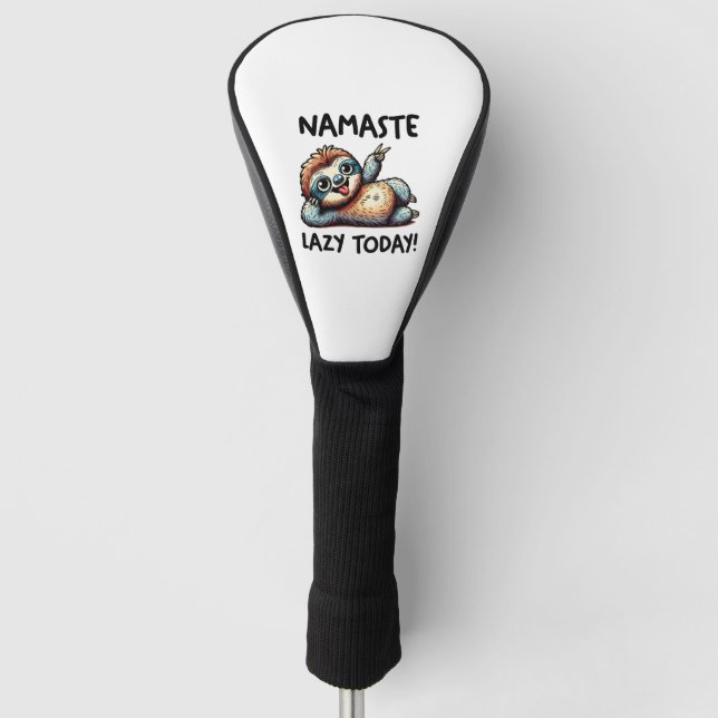 Funda Para Palo De Golf Chill Sloth Namaste Lazy Vibes (Anverso)