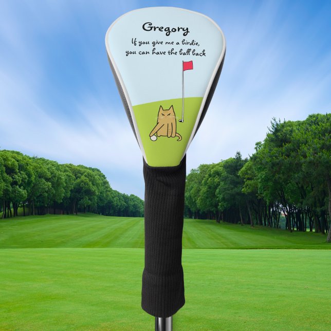 Funda Para Palo De Golf Chiste de golf Personalizado Gato Personalizado (Subido por el creador)