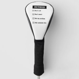 Funda Para Palo De Golf Chiste Divertido de Jubilación Humor Jubilado No e