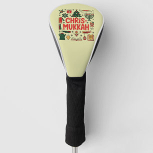 Funda Para Palo De Golf Chrismukkah Hanukkah Navidades judío Religioso