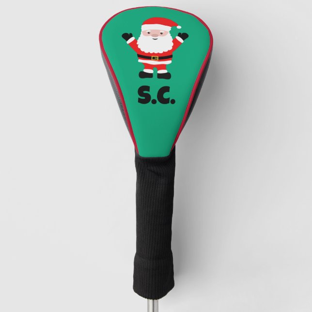 Funda Para Palo De Golf Christmas Santa Claus cartoon personalized (Anverso)