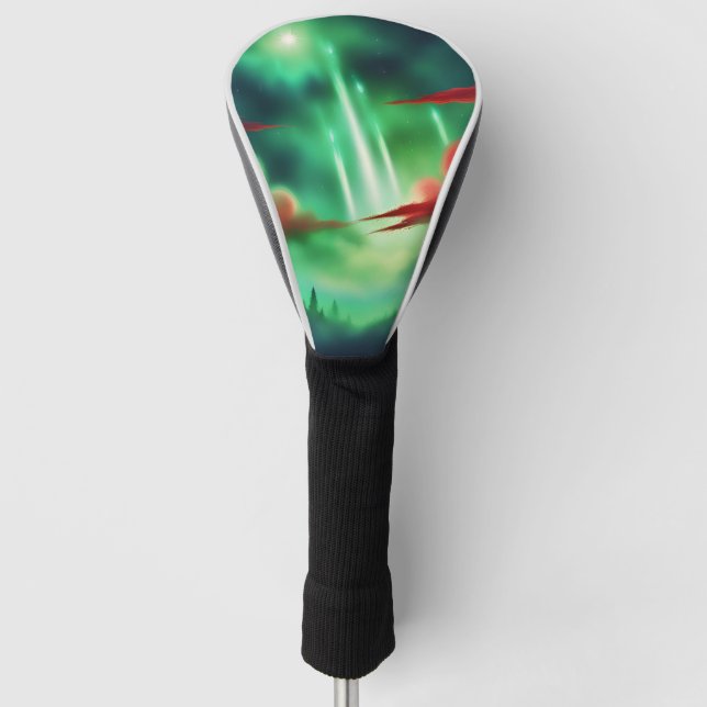 Funda Para Palo De Golf cielo verde (Anverso)