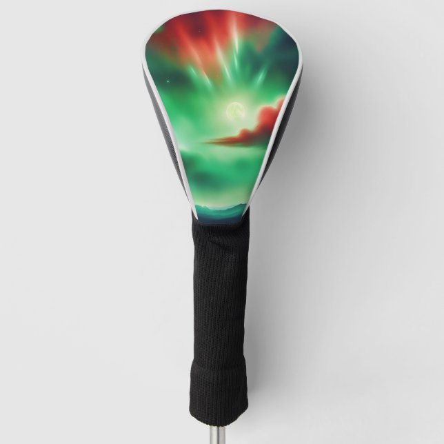 Funda Para Palo De Golf cielo verde (Anverso)