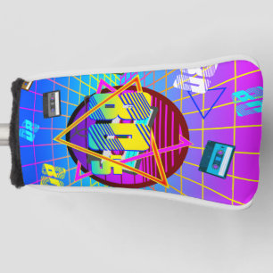 Funda Para Palo De Golf Cinta de Casete Retro de los 80 Old School