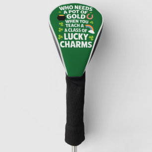 Funda Para Palo De Golf Círculo de Trebol Amuleto de la Suerte del Profeso