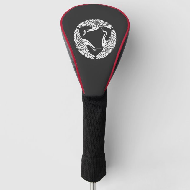 Funda Para Palo De Golf Círculo de tres grúas (Anverso)