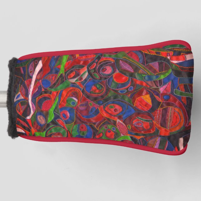 Funda Para Palo De Golf Círculos rojos (Anverso)