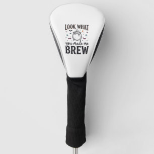 Funda Para Palo De Golf Cita Divertida de Bruja de Halloween Mira lo que m