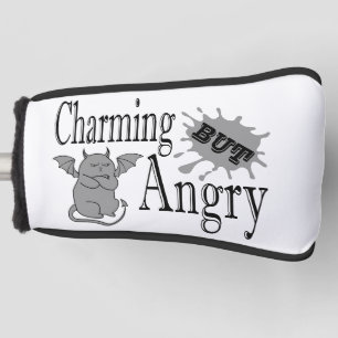 Funda Para Palo De Golf Cita divertida de un pequeño gato endemoniado, enc