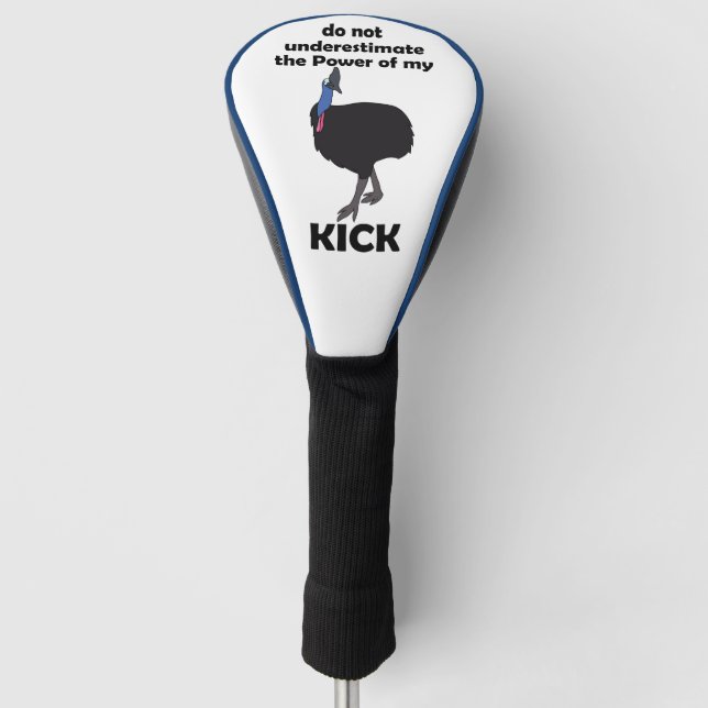 Funda Para Palo De Golf Cita divertida sobre el poder de patada del pájaro (Anverso)