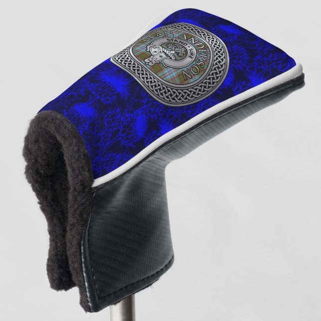 Funda Para Palo De Golf Clan Anderson Escudo y Tartan Knot on Thistle (Anverso 3/4)