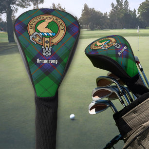 Funda Para Palo De Golf Clan Armstrong Escudo sobre la cubierta del cabeza