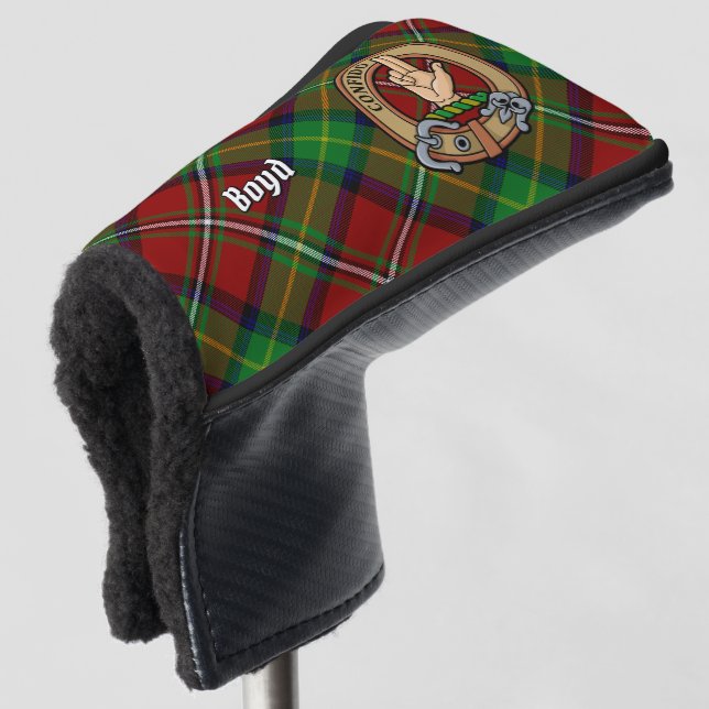 Funda Para Palo De Golf Clan Boyd Escudo sobre Tartán (Anverso 3/4)
