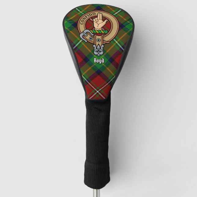 Funda Para Palo De Golf Clan Boyd Escudo sobre Tartán (Anverso)