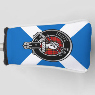 Funda Para Palo De Golf Clan Brodie Escudo & Tartán en Saltire Golf Head C
