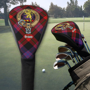 Funda Para Palo De Golf Clan Brown Escudo sobre Tartán