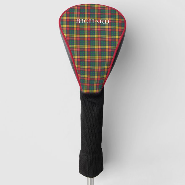Funda Para Palo De Golf Clan Buchanan Plaid Tartán (Anverso)