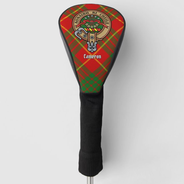 Funda Para Palo De Golf Clan Cameron Escudo sobre Tartán (Anverso)