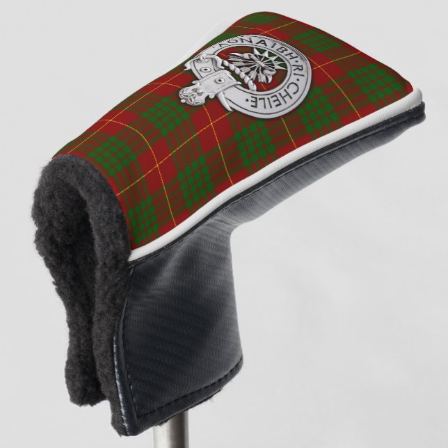 Funda Para Palo De Golf Clan Cameron Escudo y Tartán (Anverso 3/4)