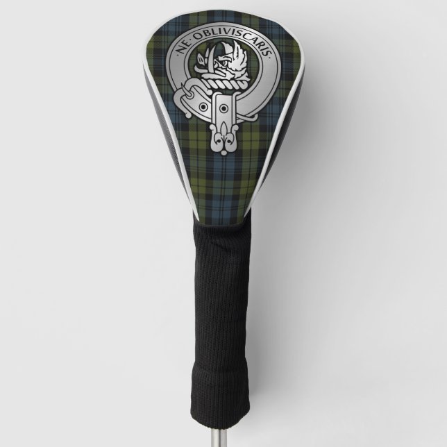 Funda Para Palo De Golf Clan Campbell Escudo y Tartán (Anverso)