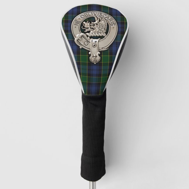 Funda Para Palo De Golf Clan Campbell Escudo y Tartán (Anverso)