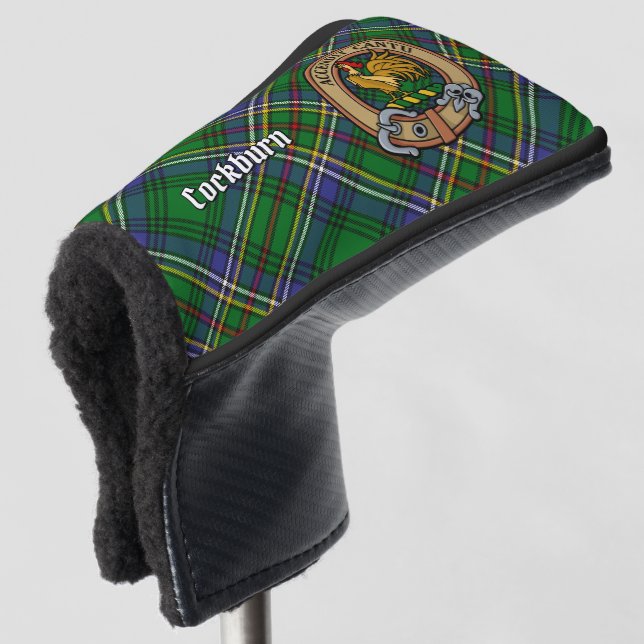 Funda Para Palo De Golf Clan Cockburn Escudo sobre Tartán (Anverso 3/4)