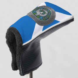 Funda Para Palo De Golf Clan Colquhoun Escudo y Tartan Knot