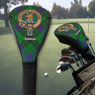 Funda Para Palo De Golf Clan Davidson Escudo sobre Tartán