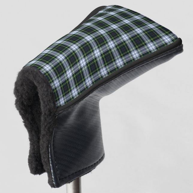 Funda Para Palo De Golf Clan de plástico Gordon Tartan Green White Check (Anverso 3/4)