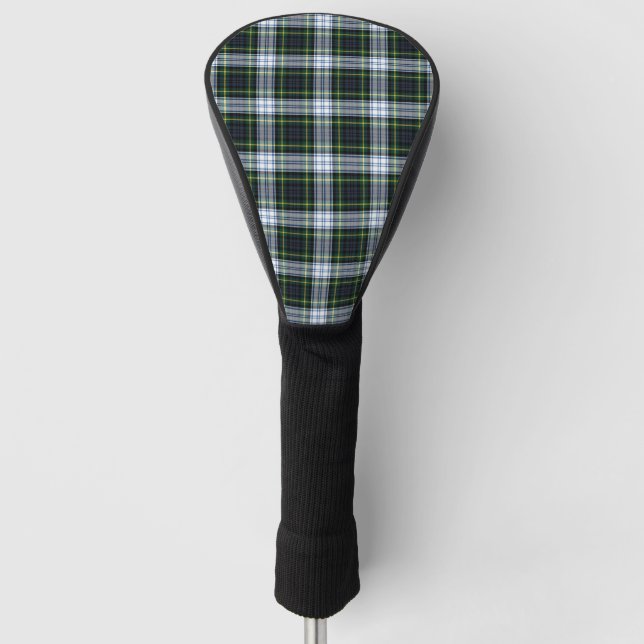 Funda Para Palo De Golf Clan de Tartán Gordon Plaid White Green Checkpoint (Anverso)