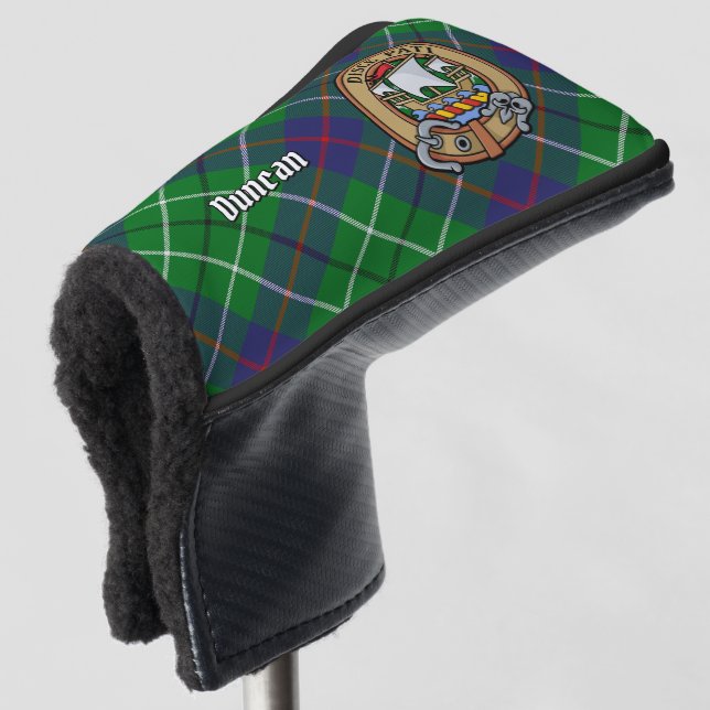 Funda Para Palo De Golf Clan Duncan Crest over Tartan (Anverso 3/4)