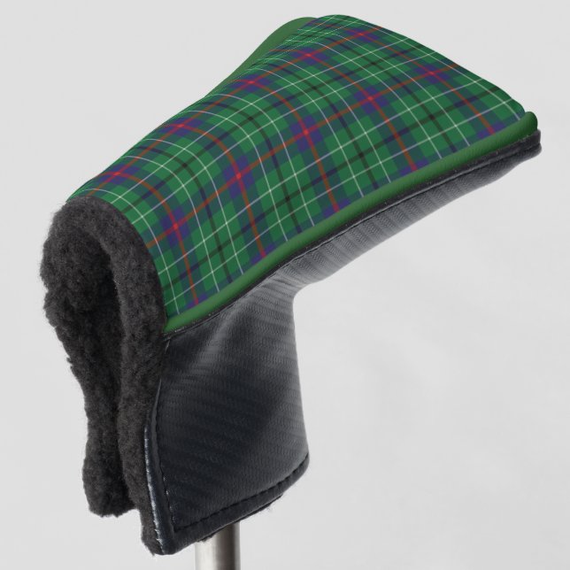 Funda Para Palo De Golf Clan Duncan Plaid Green Black Check Tartan (Anverso 3/4)