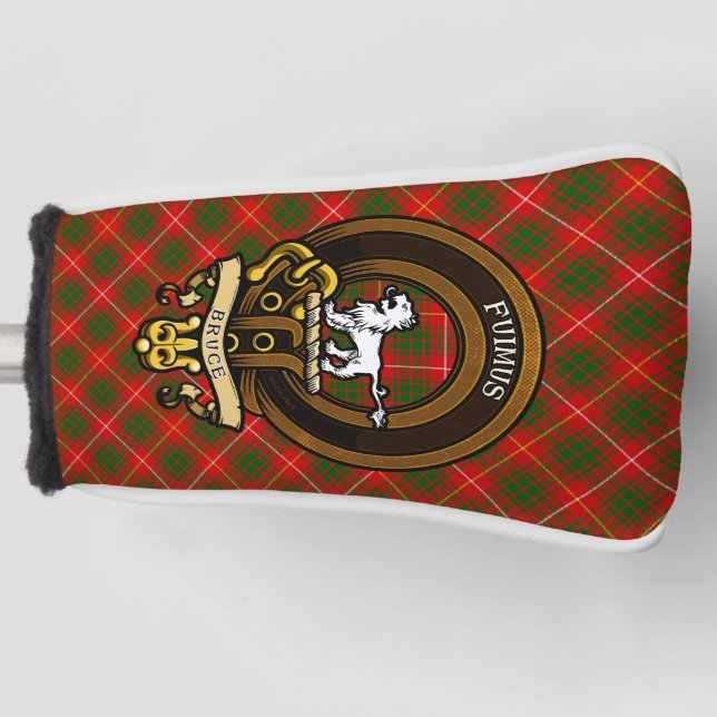 Funda Para Palo De Golf Clan escocés Bruce Badge y Escudo | Escudo de arma (Anverso)