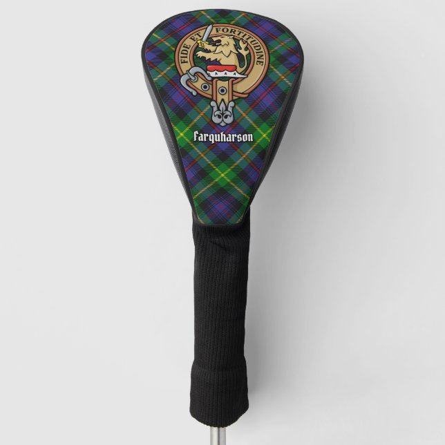 Funda Para Palo De Golf Clan Farquharson Escudo sobre Tartán (Anverso)