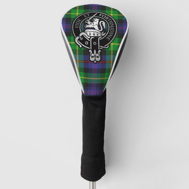 Funda Para Palo De Golf Clan Farquharson Escudo y Tartán (Anverso)