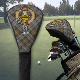 Funda Para Palo De Golf Clan Gordon Escudo sobre el tartán erosionado