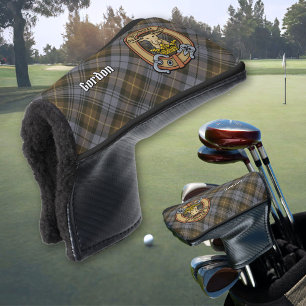 Funda Para Palo De Golf Clan Gordon Escudo sobre el tartán erosionado