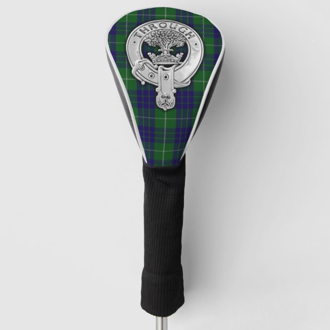 Funda Para Palo De Golf Clan Hamilton Escudo y Hunting Tartán (Anverso)