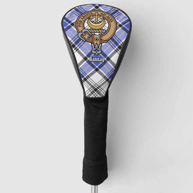 Funda Para Palo De Golf Clan Hannay Escudo sobre Tartán (Anverso)