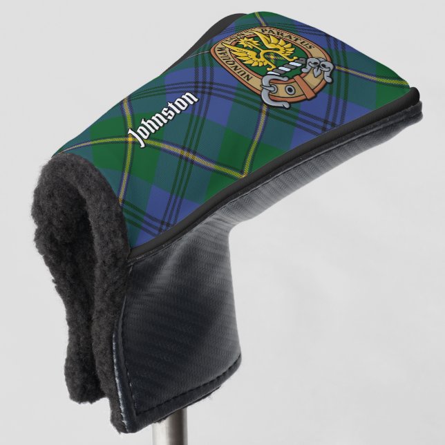 Funda Para Palo De Golf Clan Johnston Escudo sobre Tartán (Anverso 3/4)