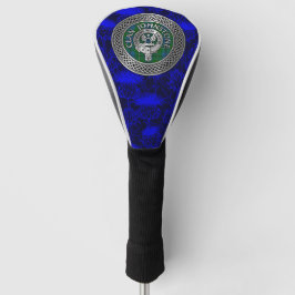 Funda Para Palo De Golf Clan Johnstone Escudo y Tartan Knot