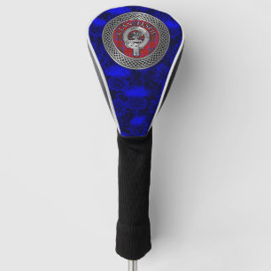 Funda Para Palo De Golf Clan Leslie Escudo y Tartan Knot