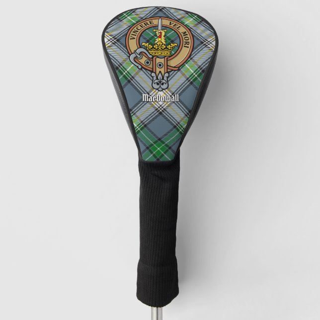 Funda Para Palo De Golf Clan MacDowall Escudo sobre Tartán (Anverso)