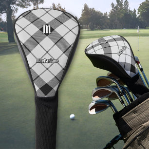 Funda Para Palo De Golf Clan MacFarlane Tartán blanco y negro