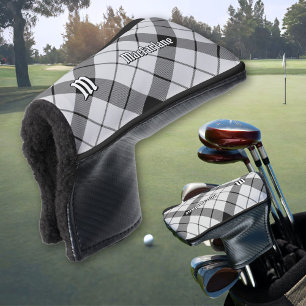 Funda Para Palo De Golf Clan MacFarlane Tartán blanco y negro