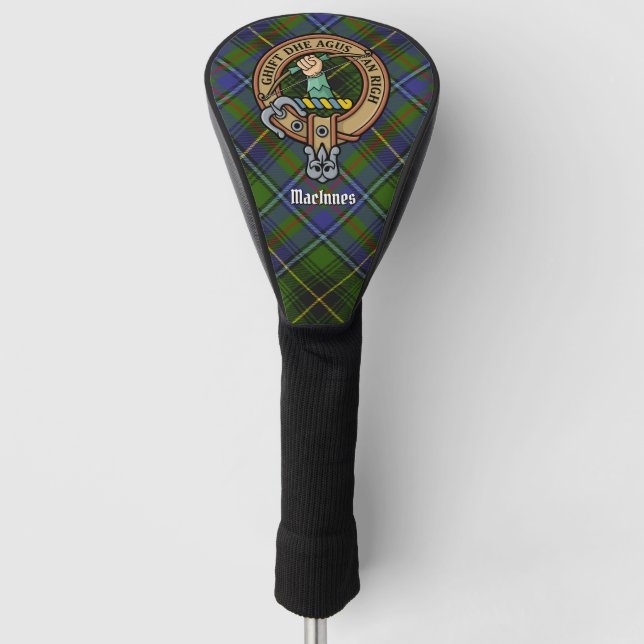 Funda Para Palo De Golf Clan MacInnes Escudo sobre Tartán (Anverso)