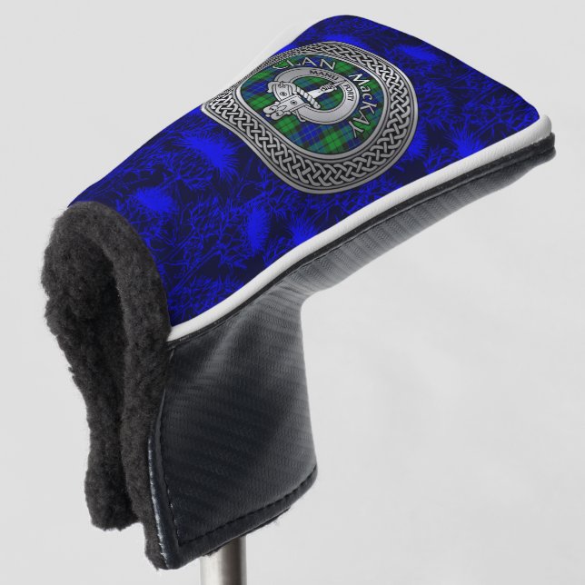 Funda Para Palo De Golf Clan MacKay Escudo y Tartan Knot on Thistle (Anverso 3/4)