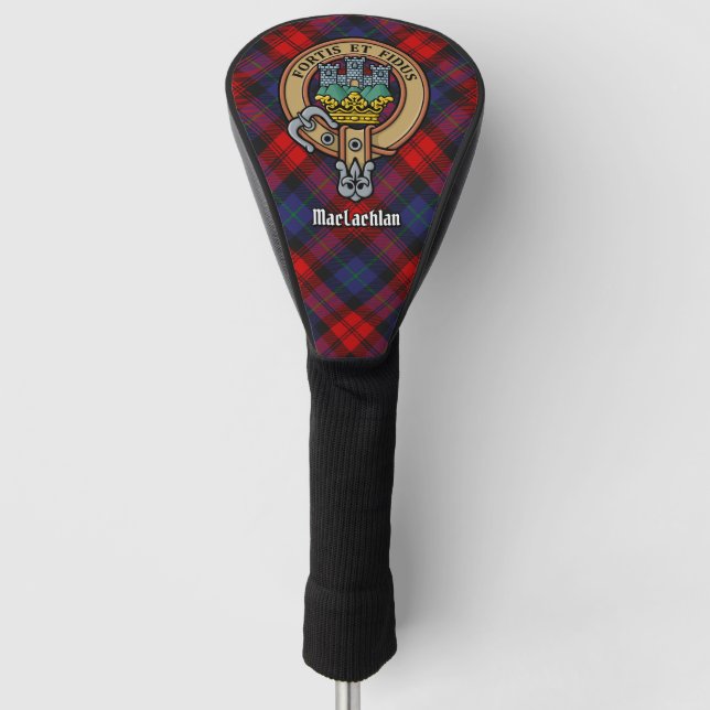 Funda Para Palo De Golf Clan MacLachlan Escudo sobre Tartán (Anverso)