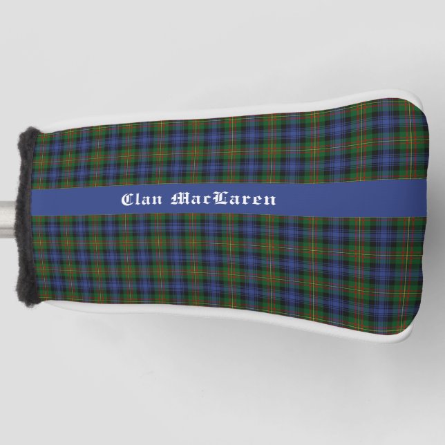 Funda Para Palo De Golf Clan MacLaren Tartan Plaid Personalizable (Anverso)
