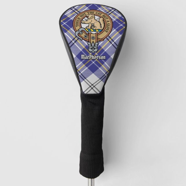 Funda Para Palo De Golf Clan MacPherson Escudo por Blue Dress Tartán (Anverso)